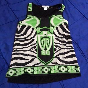 August Silk Patterned tank top